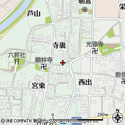 愛知県一宮市萩原町朝宮寺裏1336周辺の地図