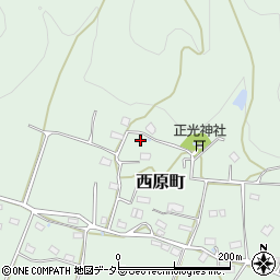 京都府綾部市西原町上地周辺の地図
