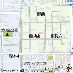 愛知県一宮市馬見塚西ノ山45-2周辺の地図