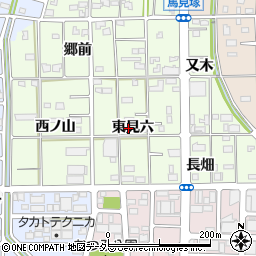 愛知県一宮市馬見塚東見六43周辺の地図