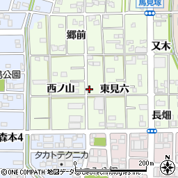 愛知県一宮市馬見塚東見六11周辺の地図