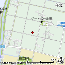 岐阜県羽島市上中町午北周辺の地図