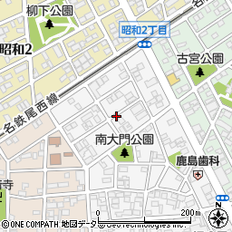 愛知県一宮市宮地1丁目周辺の地図