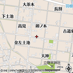 愛知県一宮市浅野卯ノ木34周辺の地図