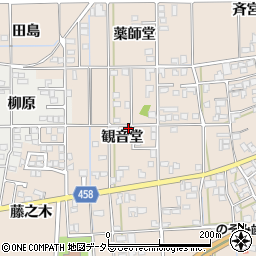 愛知県一宮市大和町苅安賀観音堂100周辺の地図