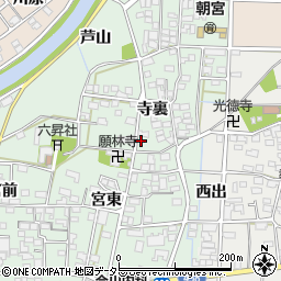 愛知県一宮市萩原町朝宮寺裏1333周辺の地図