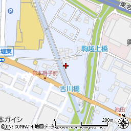 愛知県小牧市二重堀16-2周辺の地図