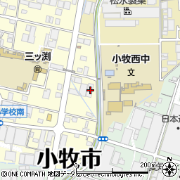 愛知県小牧市三ツ渕1638周辺の地図