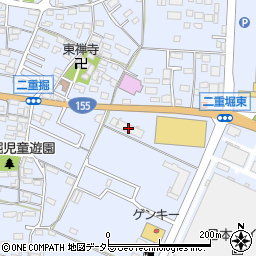 愛知県小牧市二重堀1074-7周辺の地図