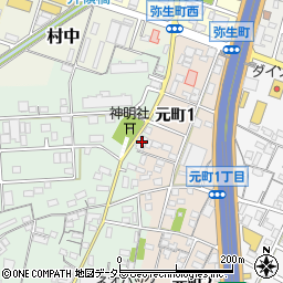 愛知県小牧市舟津304周辺の地図