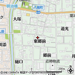 愛知県岩倉市八剱町東郷前586周辺の地図