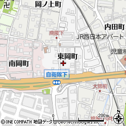 京都府福知山市東岡町周辺の地図