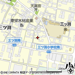 愛知県小牧市三ツ渕498周辺の地図