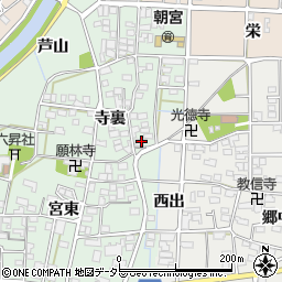愛知県一宮市萩原町朝宮寺裏1339周辺の地図