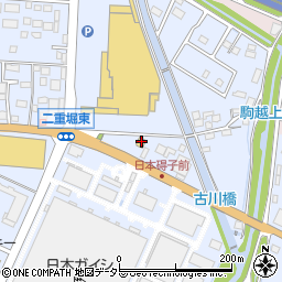 愛知県小牧市二重堀1105周辺の地図