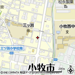 愛知県小牧市三ツ渕1630周辺の地図