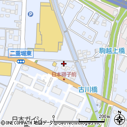 愛知県小牧市二重堀1108周辺の地図