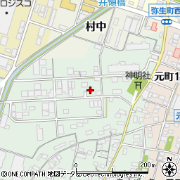 愛知県小牧市舟津60周辺の地図