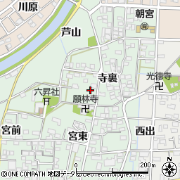 愛知県一宮市萩原町朝宮寺裏1358周辺の地図