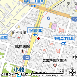 名古屋銀行小牧駅前支店 ＡＴＭ周辺の地図
