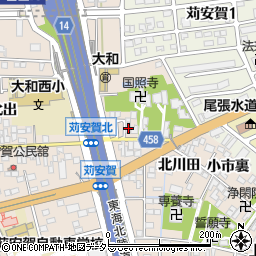 愛知県一宮市大和町苅安賀角出3283周辺の地図