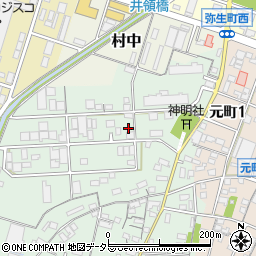愛知県小牧市舟津61周辺の地図