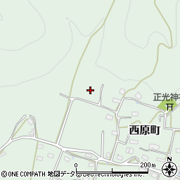 京都府綾部市西原町岩西谷周辺の地図
