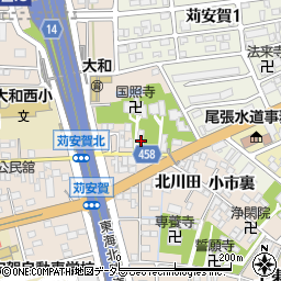 愛知県一宮市大和町苅安賀角出3287周辺の地図