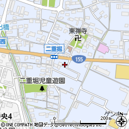 愛知県小牧市二重堀993周辺の地図