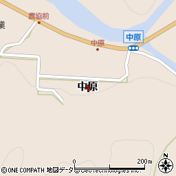 鳥取県八頭郡若桜町中原周辺の地図