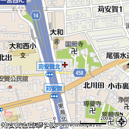 愛知県一宮市大和町苅安賀角出3282周辺の地図