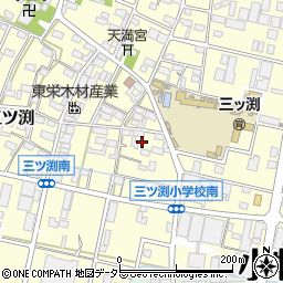 愛知県小牧市三ツ渕497-1周辺の地図