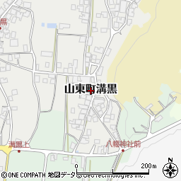 兵庫県朝来市山東町溝黒周辺の地図