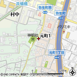 愛知県小牧市舟津303周辺の地図