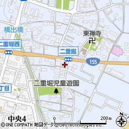 愛知県小牧市二重堀970周辺の地図