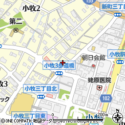 愛知県小牧市小牧2丁目575周辺の地図