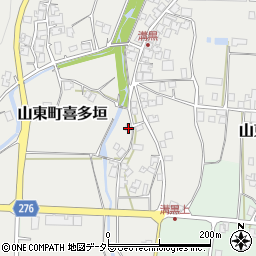 兵庫県朝来市山東町溝黒207周辺の地図