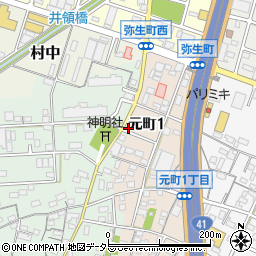 愛知県小牧市舟津302周辺の地図