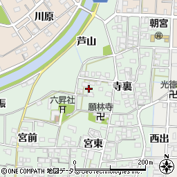 愛知県一宮市萩原町朝宮寺裏1370周辺の地図