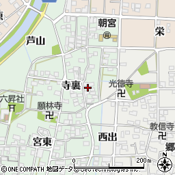愛知県一宮市萩原町朝宮寺裏1343周辺の地図