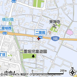 愛知県小牧市二重堀969周辺の地図