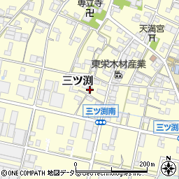 愛知県小牧市三ツ渕597周辺の地図