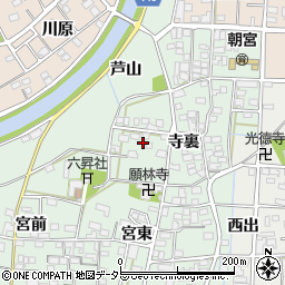愛知県一宮市萩原町朝宮寺裏1361周辺の地図