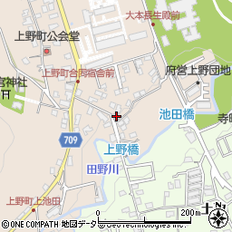 京都府綾部市上野町下池田35周辺の地図