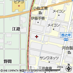 愛知県小牧市三ツ渕1038-1周辺の地図