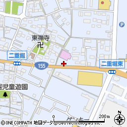 愛知県小牧市二重堀250周辺の地図