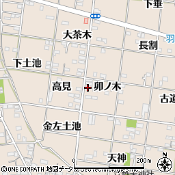 愛知県一宮市浅野卯ノ木27周辺の地図