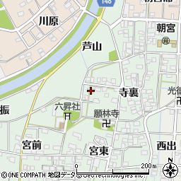 愛知県一宮市萩原町朝宮寺裏1370-1周辺の地図