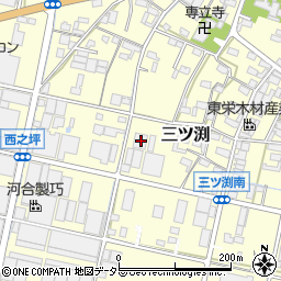 愛知県小牧市三ツ渕612周辺の地図