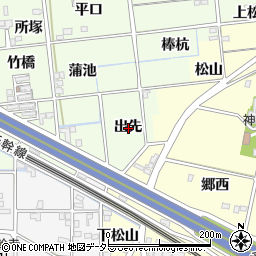 愛知県一宮市冨田出先周辺の地図
